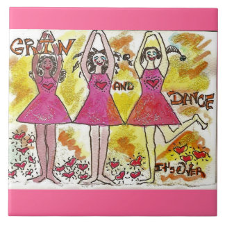 Grina och dansa, det är över kakelplatta