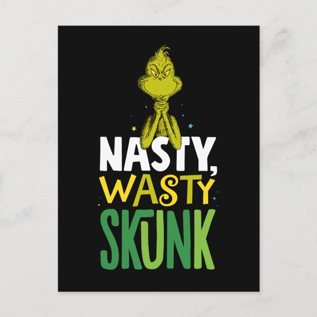 Grinch | Äckliga Dräggelska Skunken Vykort (Framsida)