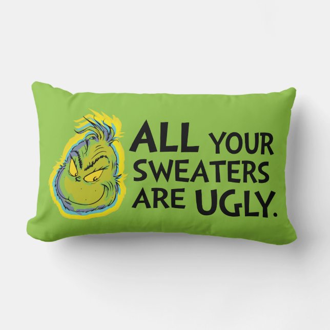 Grinch | Alla dina sötare är fuktiga Lumbarkudde (Framsida)