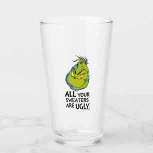Grinch Alla dina tröjor är fula Citat Glaskopp