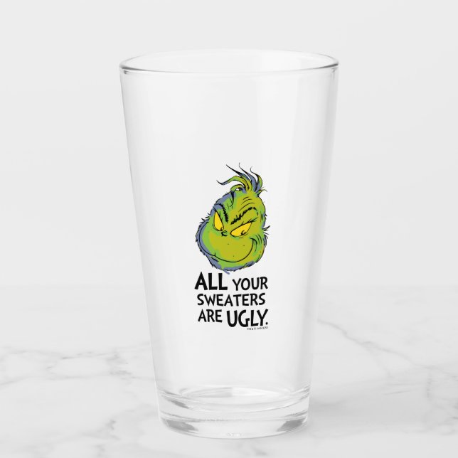Grinch | Alla dina tröjor är fula Citat Glaskopp (Framsida)