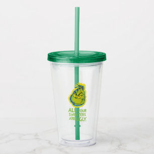 Grinch Alla dina tröjor är fula Citat Take Away Mugg