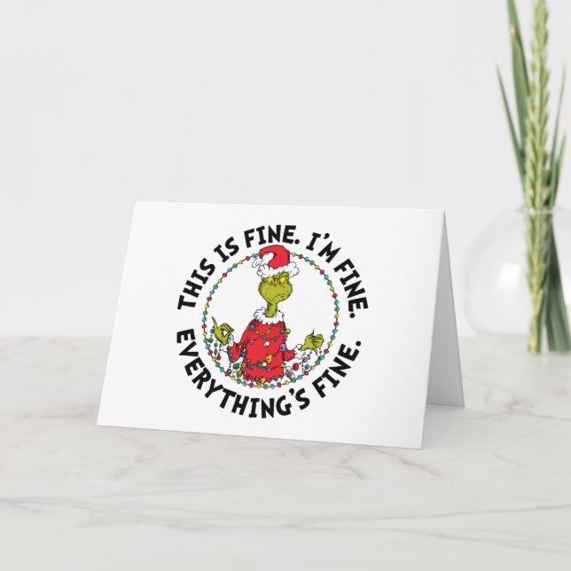 Grinch | Allt är bra Helgkort (Framsida)