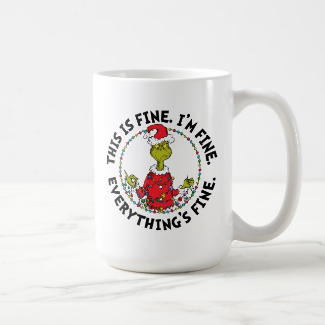 Grinch | Allt är bra Kaffemugg (Höger)