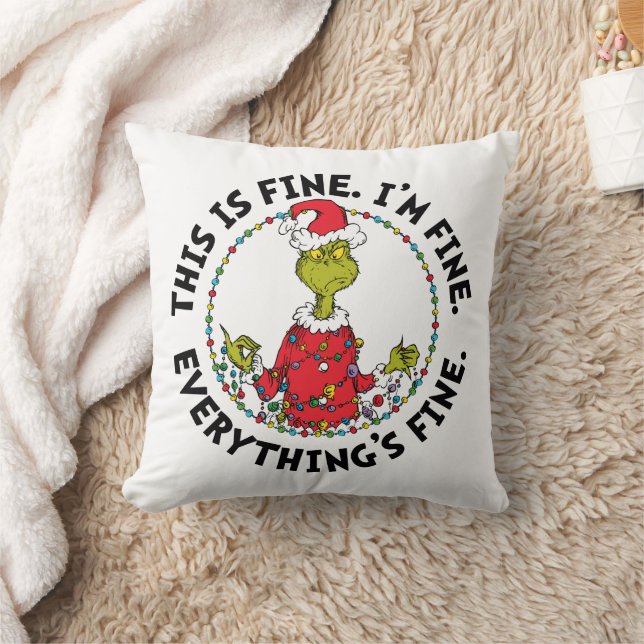 Grinch | Allt är bra Kudde (Filt)