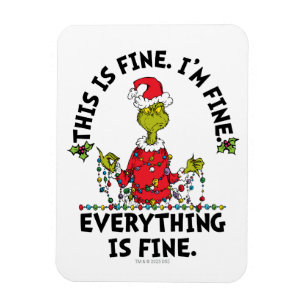 Grinch Allt är bra Magnet