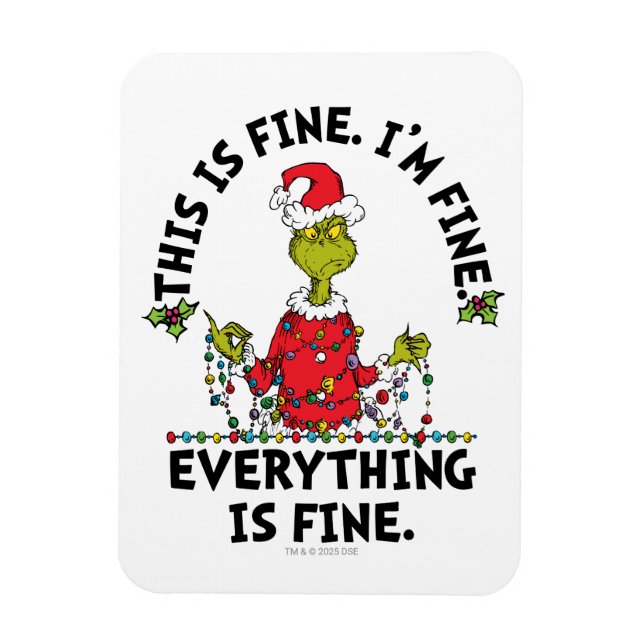 Grinch | Allt är bra Magnet (Vertikal)