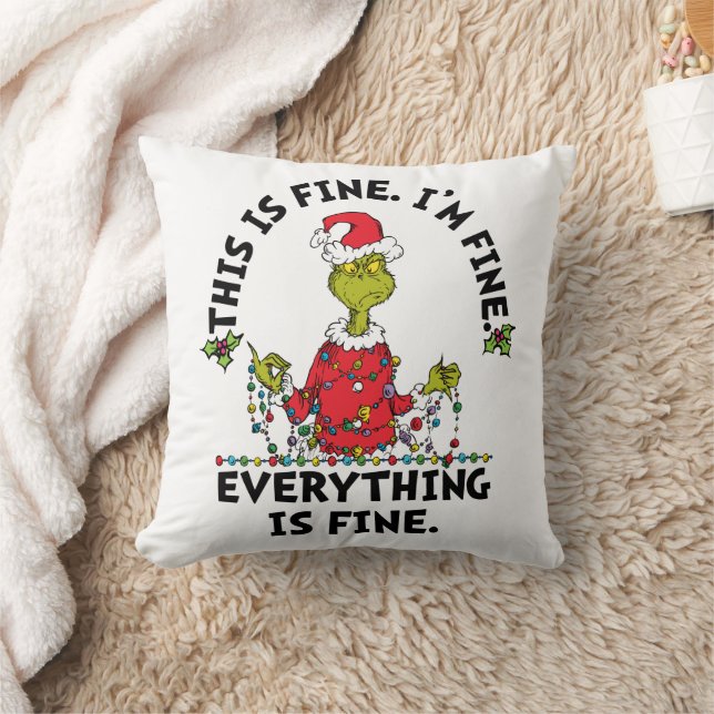 Grinch | Allting är bra Kudde (Filt)