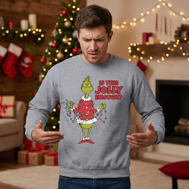 Grinch | "Är detta glatt nog?" Lång Ärmad Tröja (Skapare uppladdad)