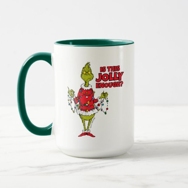 Grinch | "Är detta glatt nog?" Mugg (Vänster)