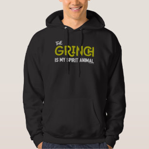 Grinch är min andliga djur Citat Hoodie