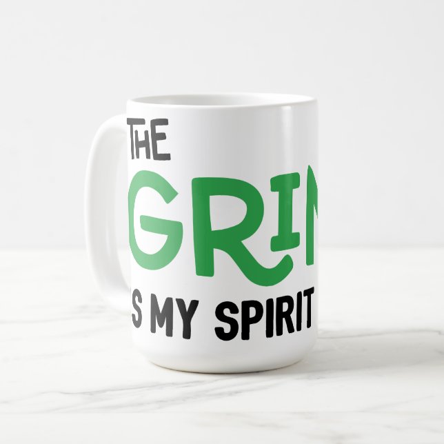 Grinch är min andliga djur Citat Kaffemugg (Framsida vänster)