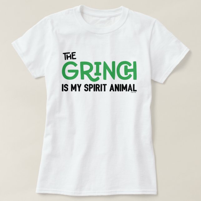 Grinch är min animala T-Shirt-citat T Shirt (Design framsida)