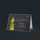 Grinch Chalkboard Baby Shower Kort<br><div class="desc">Lägg till en lekfull, grinig twist till din babydusch firande med det här "Grinch Chalkboard Baby Shower"-kortet. Det här vismkortet är en perfekt för att bjuda in gäster eller skicka speciella anteckningar för en Grinch-temed-babydusch. Med den här ritbordsdesignen tillfogas en roligt och ett fint fläkt, skapar det som ett underbart...</div>
