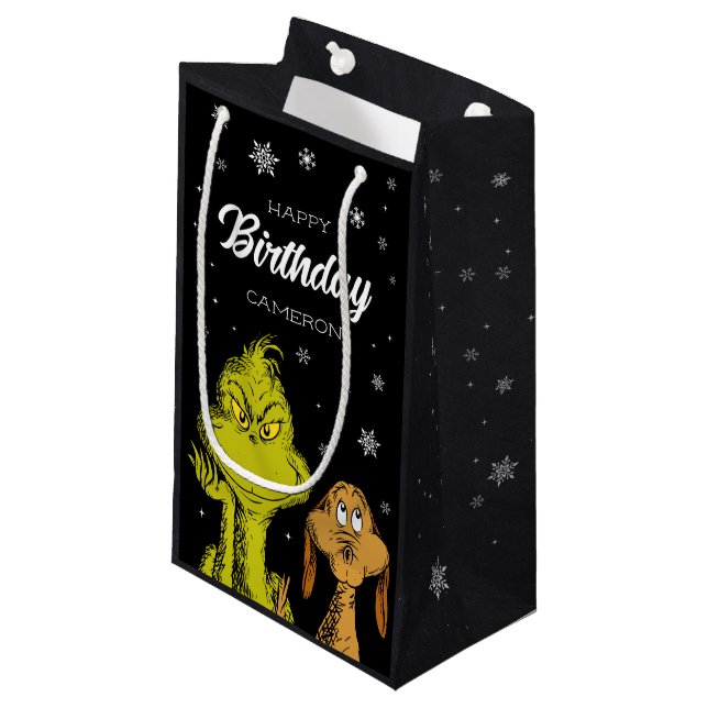 Grinch Chalkboard Birthday (Framsidan Vinklad)