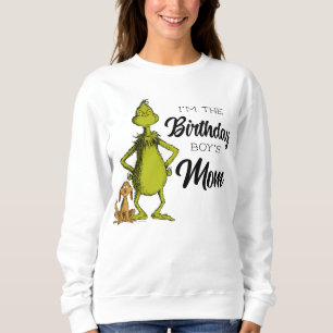 Grinch Chalkboard Birthday Boy's Mamma T Shirt