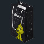 Grinch Chalkboard Birthday Favor<br><div class="desc">Ge den här roligten födelsedag gynnar väskor till alla födelsedagsfestens gäster.</div>