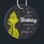 Grinch Chalkboard Birthday Favor Gåvor Etiketter<br><div class="desc">Lägg till de här förmånstagarna för roligt på födelsedagen till alla födelsedagsfestens tjänster.</div>