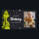 Grinch Chalkboard Birthday Poster<br><div class="desc">Kolla in den här roligten dr Seuss Grinch chalkboard-födelseattecken.</div>