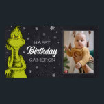 Grinch Chalkboard Birthday Poster<br><div class="desc">Kolla in den här roligten dr Seuss Grinch chalkboard-födelseattecken.</div>