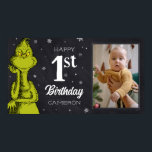 Grinch Chalkboard Birthday Poster<br><div class="desc">Kolla in den här roligten dr Seuss Grinch chalkboard-födelseattecken.</div>