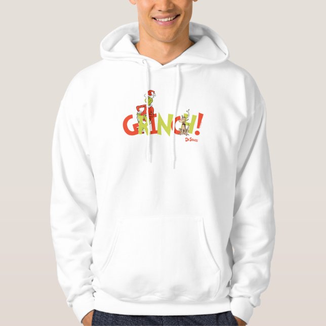 Grinch! Character Logo Graphic Hoodie (Framsida)