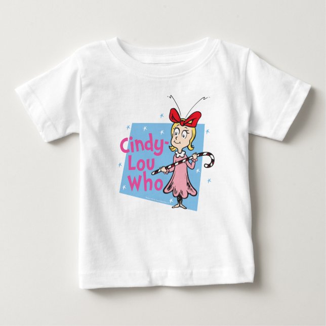 Grinch | Cindy-Lou Vem - Candy cane Tee Shirt (Framsida)