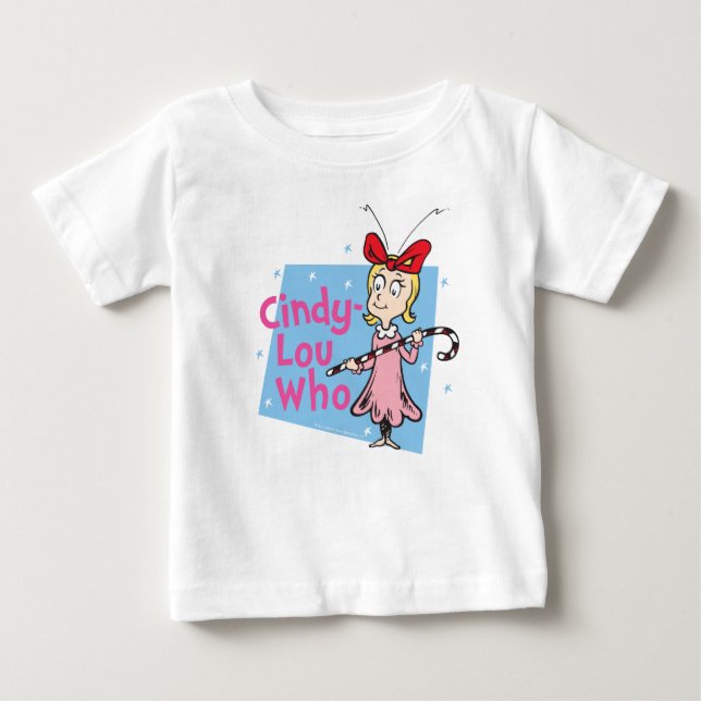 Grinch | Cindy-Lou Who - Godisstav Tee Shirt (Framsida)