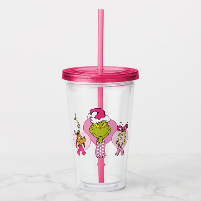Grinch Crew in Pink Valentine's Portrait Take Away Mugg (Framsida)