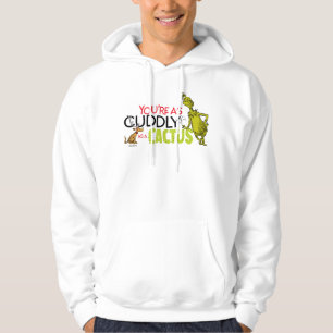 Grinch Du är lika dum som Cactus Hoodie