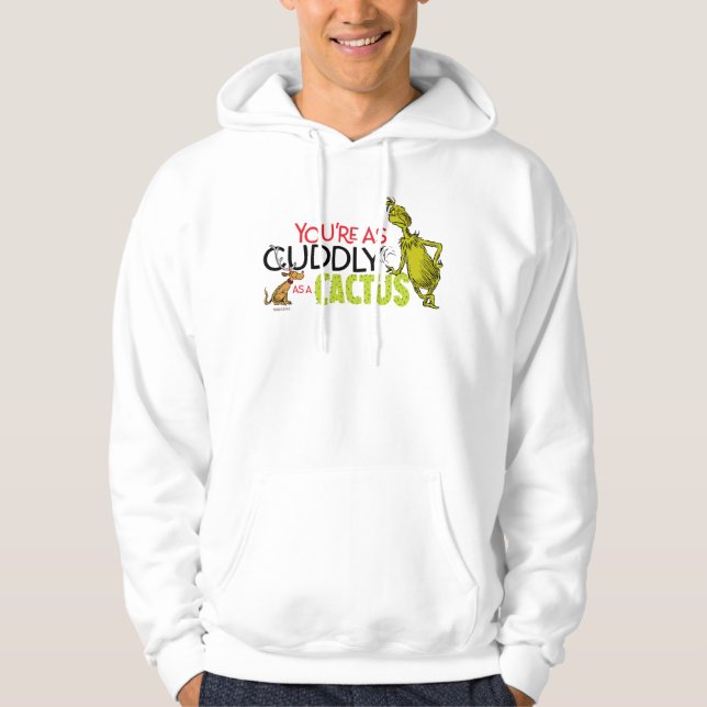 Grinch | Du är lika dum som Cactus Hoodie (Framsida)