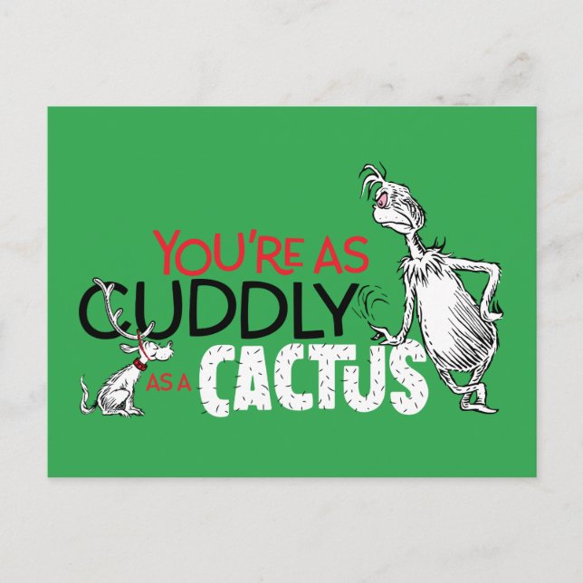 Grinch | Du är lika dum som Cactus Vykort (Framsida)