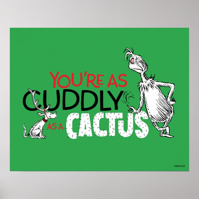Grinch | Du är lika dum som en Cactus-offert Poster (Framsidan)