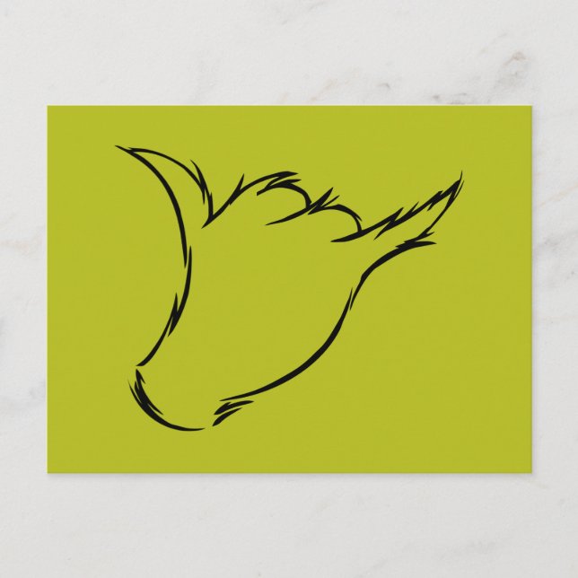 Grinch | Elaket Maskin T-Shirt Vykort (Framsida)