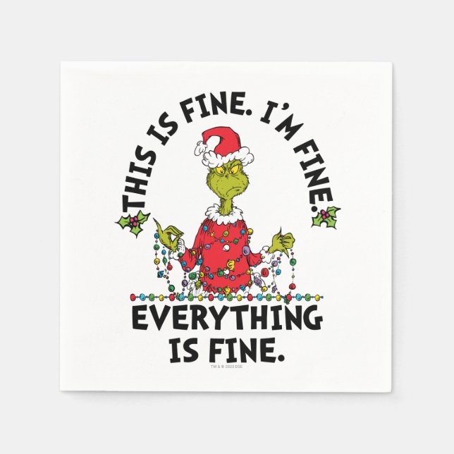 Grinch | Everything is Fine Pappersservett (Framsidan)