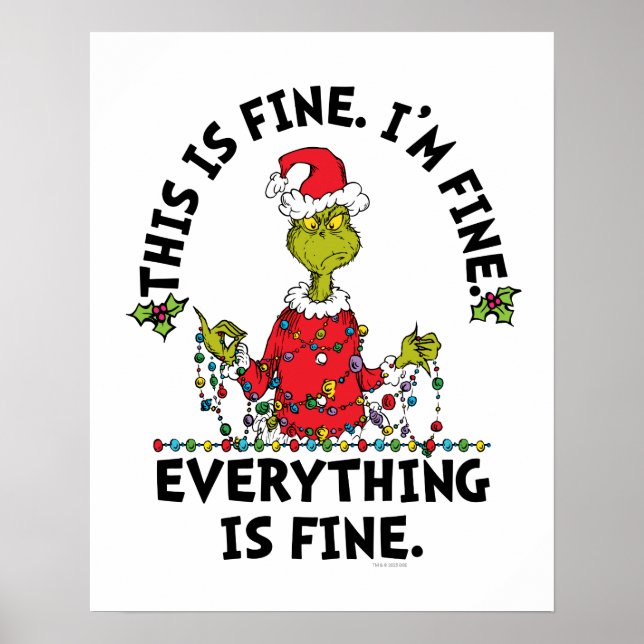 Grinch | Everything is Fine Poster (Framsidan)