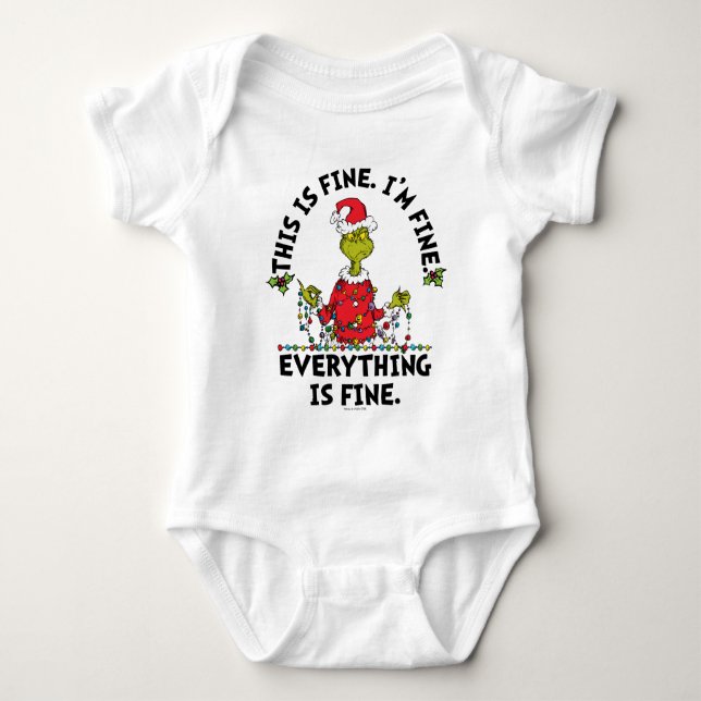 Grinch | Everything is Fine T Shirt (Framsida)
