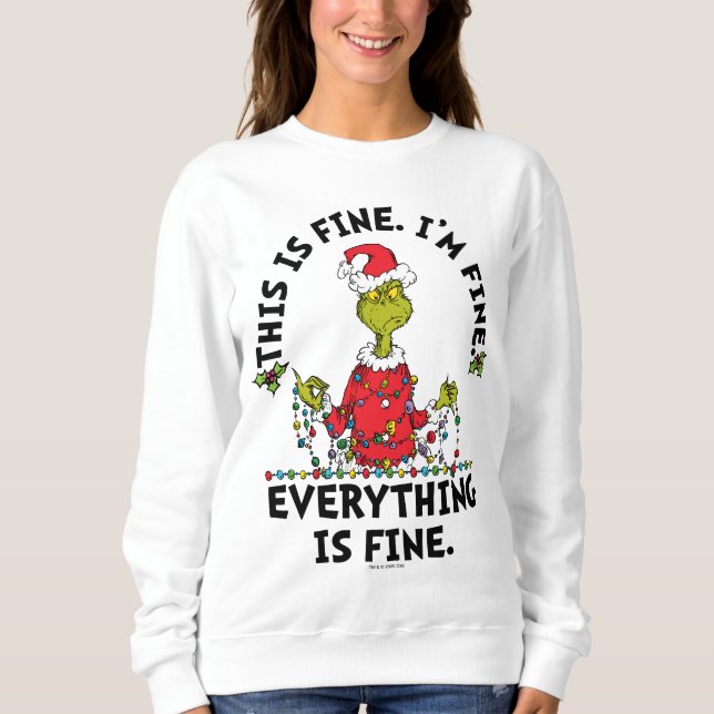 Grinch | Everything is Fine T Shirt (Framsida)