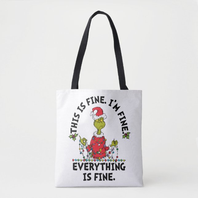 Grinch | Everything is Fine Tygkasse (Framsida)