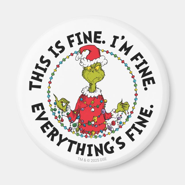 Grinch | Everything's Fine Magnet (Framsidan)