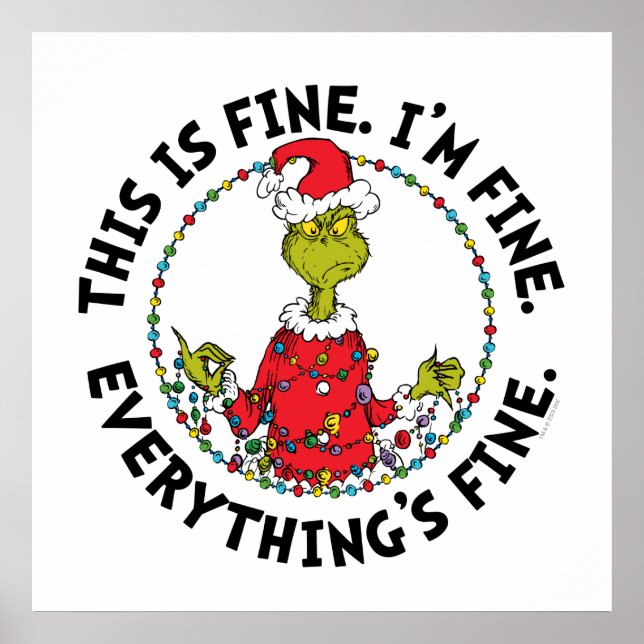 Grinch | Everything's Fine Poster (Framsidan)