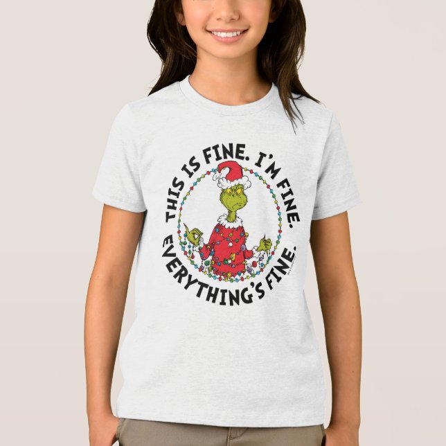 Grinch | Everything's Fine T Shirt (Framsida)