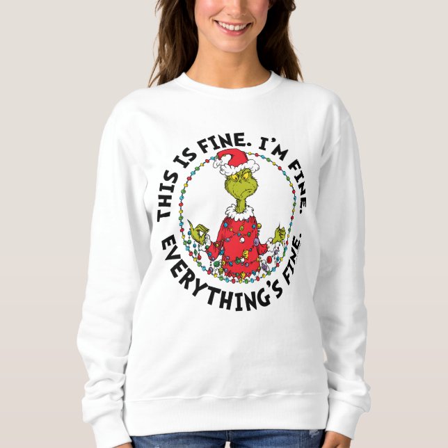 Grinch | Everything's Fine T Shirt (Framsida)