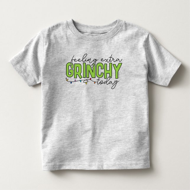 Grinch | Extra Grinchy i dag 2 T Shirt (Framsida)