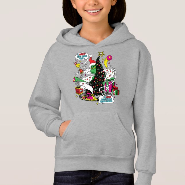 Grinch Färgrik Jul Grafik T Shirt (Framsida)