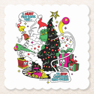Grinch Färgrik Jul Grafik Underlägg Papper