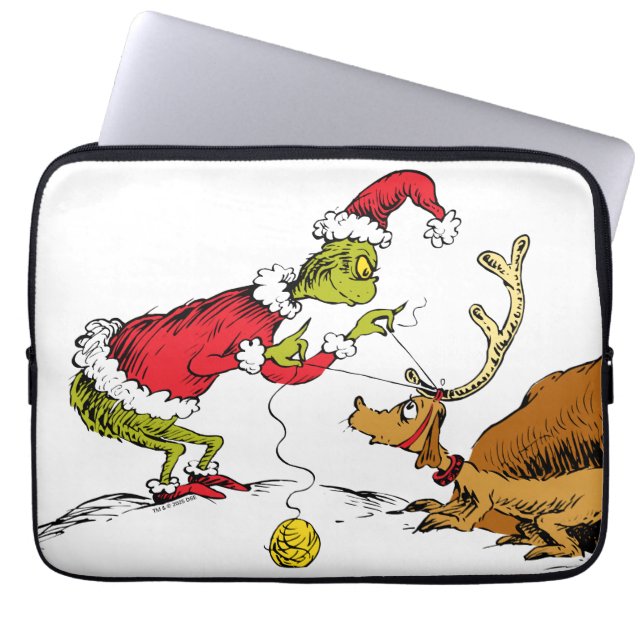 Grinch förbereder Max renen Laptop Fodral (Framsidan)