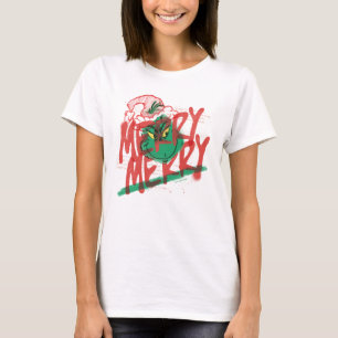 Grinch   Glad Glad Grunge Grafik T Shirt