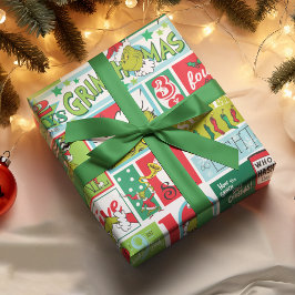 Grinch Glad Grinchmas Mönster Presentpapper