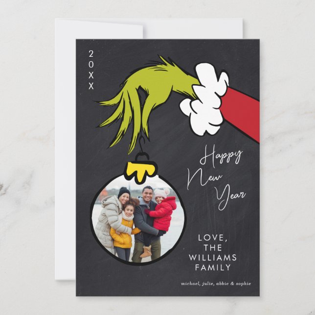 Grinch | Gott Nytt År - Högtidlig Foto (Framsida)